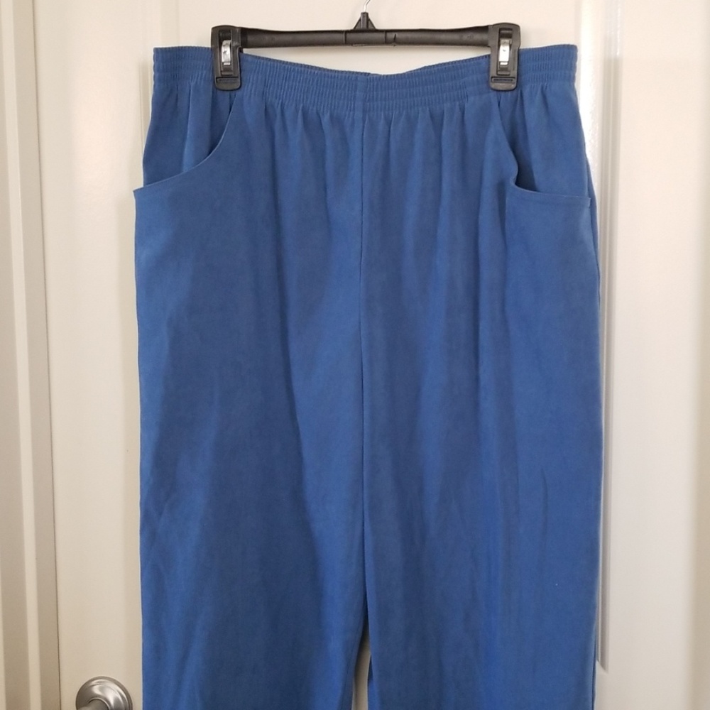 Lined blue dress slacks